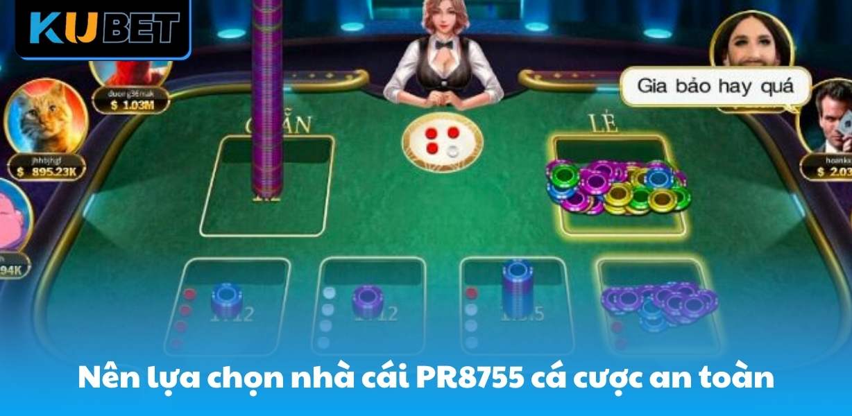Nên lựa chọn nhà cái PR8755 cá cược an toàn